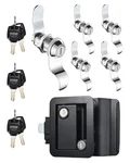 Camper Door Lock + 1-1/8" Rv Stroage Set,deadbolt For Entry Sid.... Fixed Price $87.38.