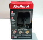 Kwikset Low Profile Matte Black Square Deadbolt W/ Smartkey Security - Read. Fixed Price $13.27.