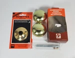 Ilco 198-04-51 Replacement Brass Door Knob & Rosettes Old Style Plated. Fixed Price $14.99.
