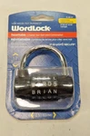 Wordlock Resettable Combination Padlock 2.5IN Hardened Steel NEWPL-001-A1. Fixed Price $20.00.