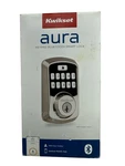 Kwikset Aura Bluetooth Electronic Modern Door Lock Satin Nickel New 99420-001. Fixed Price $59.95.