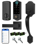 Fingerprint Smart Door Lock For Front With Handle Set, App Control, Keyl.... Fixed Price $122.21.