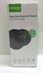 Ghome 4 Smart Door Knob Finger Print W/keypad K10PRO Black Sealed. Fixed Price $53.98.