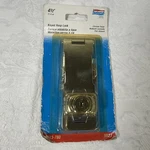 Nos Keyed Hasp Lock 4-1/2 Inch Silver Color Chrome Finish N183-780 National Hw. Fixed Price $7.37.