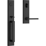 Baldwin 9BR1841-098 Santa Cruz Handleset W/square Lever Satin Black. Fixed Price $276.25.