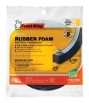 Frost King R538H Sponge Rubber Foam Tape 5/16", Black, 3/8"W, 5/16"T, 10FTL. Fixed Price $9.12.