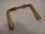 Ws Izerwaren 13.J903 Polished Gold Lever Handle Set 9MM Yacht Quality. Fixed Price $110.00.