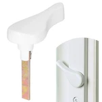Lashow 2 Pcs Sliding Patio Door Latch Lever, Jeld Wen Replacement White. Fixed Price $22.88.