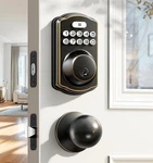 Veise KS01C Electronic Keypad Deadbolt Smart Lock 2 Door Knobs-oil Rubbed Bronze. Fixed Price $40.49.