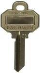 Baldwin Key Blank C03. Fixed Price $21.02.