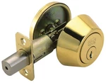 Design House 782763 Single Cylinder Deadbolt Reversible For Left - Brass. Fixed Price $31.01.