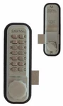 Lockey Mechanical Keyless Surface- Rim Mount Slide Deadbolt Bright Brass. Fixed Price $120.45.