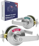 Oakmoore Commercial Door Handle Vacant Occupied & Silver. Fixed Price $110.49.