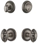 Grandeur Newgvc Sp Eset 238 Newport Solid Brass Single Cylinder - Grey. Fixed Price $468.75.
