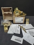 Schlage Single Cylinder Deadbolt B160N 605 Polished Brass Open Box. Fixed Price $49.95.