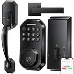 Wifi Smart Door Lock Keyless Entry Keypad Deadbolt Black SL03 Ulecoce Front Keys. Fixed Price $129.99.