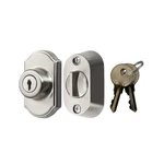 Ideal Security Model 703 Keyed Deadbolt For Storm And Screen Doors, Satin Sil.... Fixed Price $34.47.