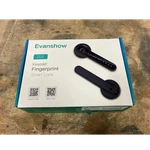 Evanshow Z02 Keypad Fingerprint Smart Door Lock Black Matte Front App. Fixed Price $22.00.