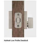 Kwikset Uptown Door Deadbolt, Square Low Profile, Satin Nickel 92580-028. Fixed Price $38.50.