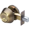 Master Lock DS0605KA4W Residential Deadbolt Single Cylinder Antique Brass. Fixed Price $34.00.