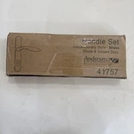 Andersen Storm Door Handle Assembly Contemporary (41757) Brass New E54. Fixed Price $101.15.
