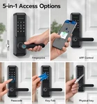 Nyboer HB3 Keyless Fingerprint Smart Door Lock Handle. Fixed Price $100.00.