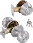 All Keyed Identical Deadbolt Door Knob Combo Set - Single Cylinder Lock With Cla. Fixed Price $27.64.