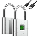 Waterproof Fingerprint Padlock Keyless Rechargeable Smart Gym Locker. Fixed Price $19.99.