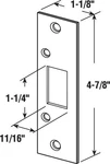 Prime-line E2432 Brass Plated Steel Deadbolt Strike 4.9 In. H X 1.1. Fixed Price $8.52.