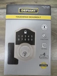 Defiant Castle Satin Nickel Compact Touch Electronic Single Cylinder Deadbolt. Fixed Price $21.55.