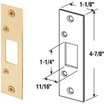 Defender Security Brass 1-1/4 In. Strike Plate 2432 Prime-line. Fixed Price $13.06.