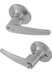 Honeywell Straight Door Handle With Lock Nickel. Fixed Price $20.00.