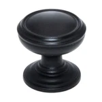 Amerock Revitalize 1/4" Round Cabinet Knob Black Bronze BP55342BBR. Fixed Price $5.75.