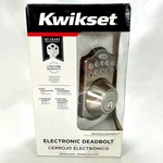 Kwikset Electronic Deadbolt - Satin Nickel 2013 Nos. Fixed Price $47.50.