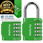 Puroma 2 Pack Combination For Locker 4 Digit Outdoor Medium, Green. Fixed Price $16.99.
