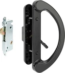 Sliding Patio Door Handle Pull Set With Mortise Lock, Full Replacement Black Die. Fixed Price $28.98.
