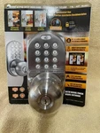 Milocks Keypad Entry Door Knob Model DKK-02SN Brand New Unopened. Fixed Price $45.00.