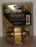 New Legend 806156 Door Lock Single Cylinder Deadbolt Polished Brass Adj Latch. Fixed Price $15.00.