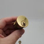 Falcon Mortise Cylinder 1-1/4" Length Bright Brass # 986 Keyway 5 Pin 9897 Cam. Fixed Price $16.19.