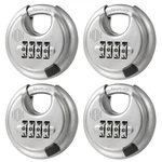 Hox Combination Lock, 4 Digit Disc Padlock With 3/8 Inch Pack, Silvery. Fixed Price $65.30.
