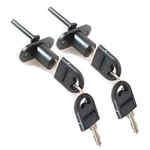 Howdia 2 Pcs Drawer Cabinet Locks With Keys, Zinc Alloy Desk 16MM, Black. Fixed Price $16.23.