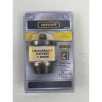 Defiant Single Cylinder Deadbolt Antique Brass Keyed Side 154 741 KW1 New. Fixed Price $8.99.