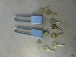 New Padlock With Schlage Everest And 8 C123 Keys Locksmith. Fixed Price $130.00.