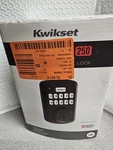 Kwikset Powerbolt 250 10-BUTTON Keypad Electronic Deadbolt Lock In Matte Black. Fixed Price $35.99.