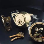 Deadbolt Bright Brass- -FTSSCDBUS3-SINGLE Cylinder K1S-FORTIS Security Lock!. Fixed Price $19.99.
