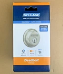 Schlage Single Cylinder Deadbolt Satin Nickel B60N 619 Free Shipping!. Fixed Price $21.00.