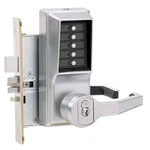 Kaba Simplex RR8146S-26-41 Lever Mechanical Pushbutton Lock, Key Bypass, Mortise. Fixed Price $599.15.