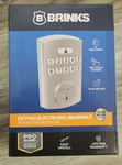 Brinks 4390 Electronic Keypad Single Cylinder Deadbolt - Nickel. Fixed Price $49.99.