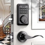 Keyless Entry Door Lock With 2 Lever Handles - Electronic Keypad Deadbolt F.... Fixed Price $99.85.