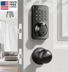 Keyless Entry Keypad Deadbolt With Handle Set, Smart Lock, Auto-lock + One-touc. Fixed Price $113.72.